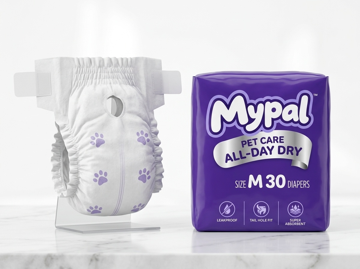 Pet Diapers, Male Dog Wraps & Training Pee Pads